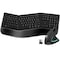 Delton KB200 Wireless Ergonomic Keyboard and S12 Wireless Vertical Mouse Combo DKMKITERG12-WB - alternate 1